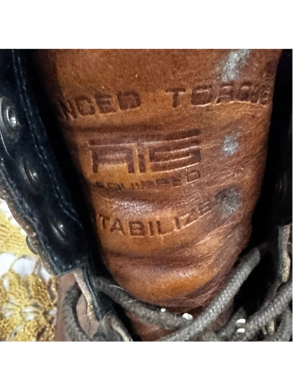 Ariat Leather Lace-Up Work Boots Brown Men's 8 Women's 10